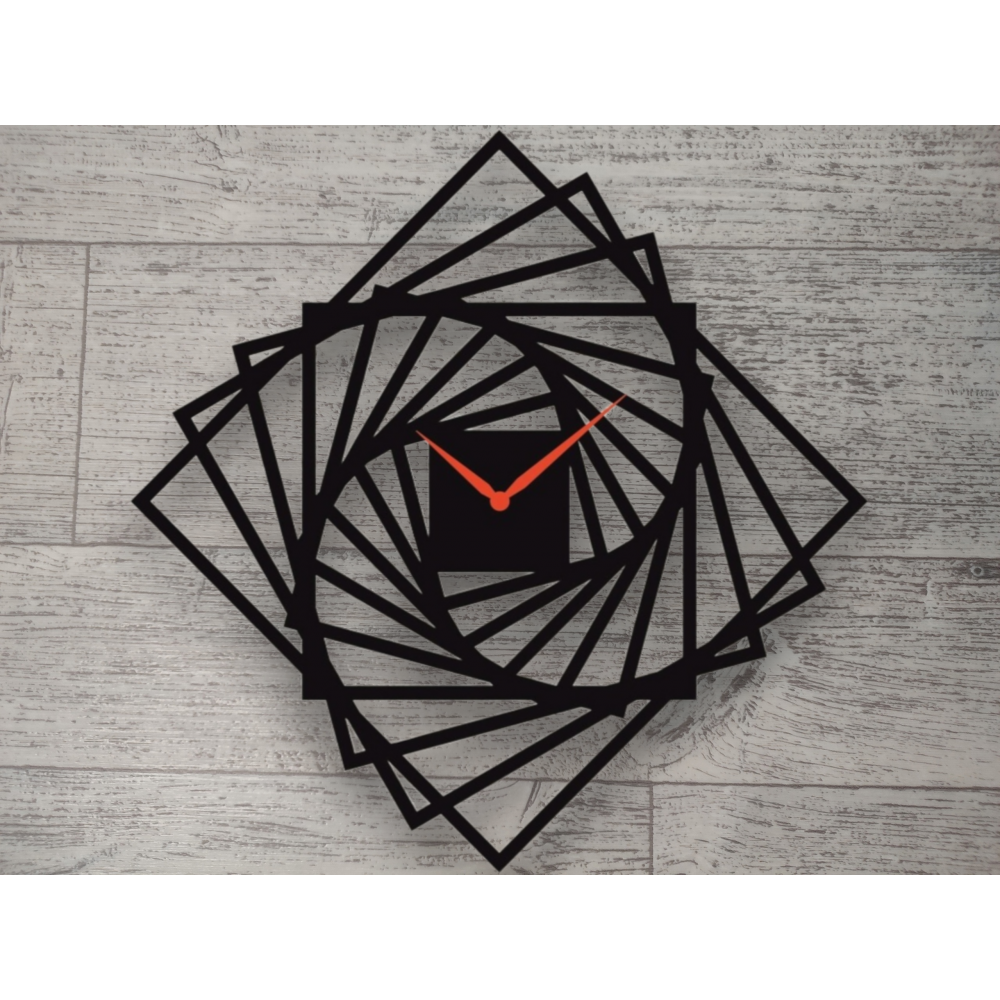 Часы абстракция квадрат