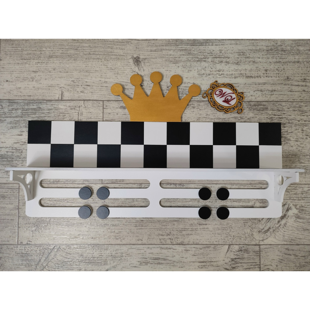 Медальница шашки с короной