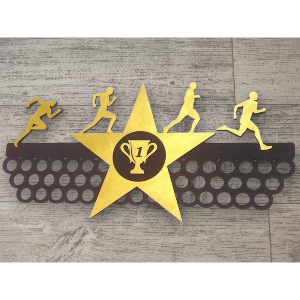 Медальница Легкая атлетика со звездой