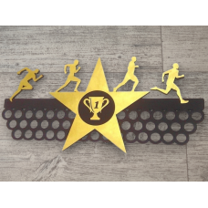 Медальница Легкая атлетика со звездой