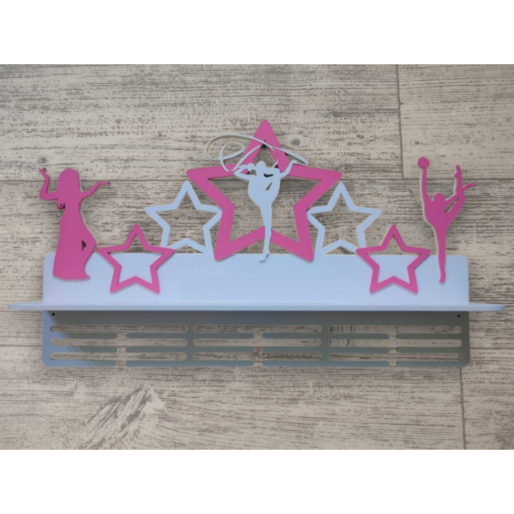 Медальница для гимнастки со звездами