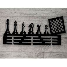 Медальница шахматы с доской