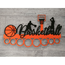 Медальница Basketball оранжево-черная