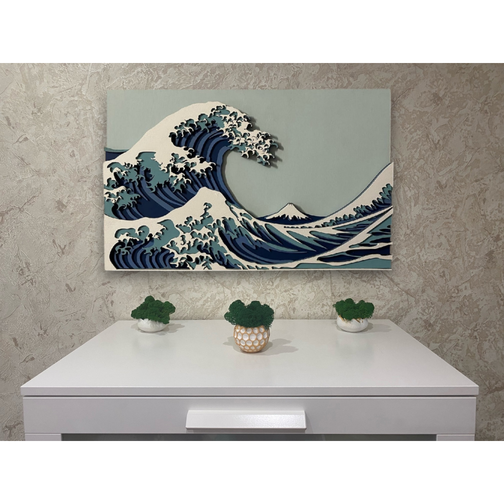 Картина Волны 5 слоев