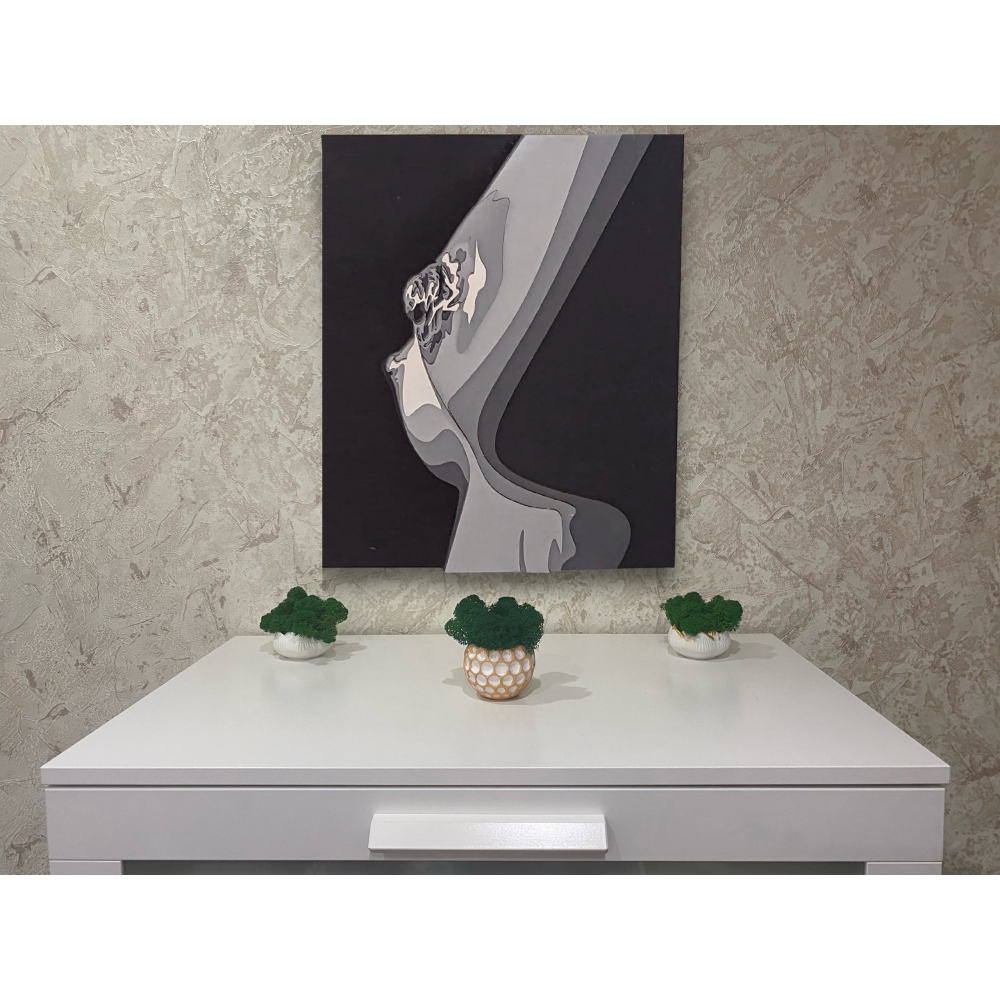 Многослойное панно Грудь