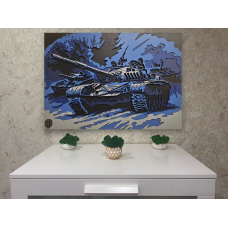 Многослойное панно Танк