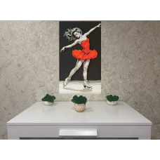 Панно Фигуристка 5 слоев