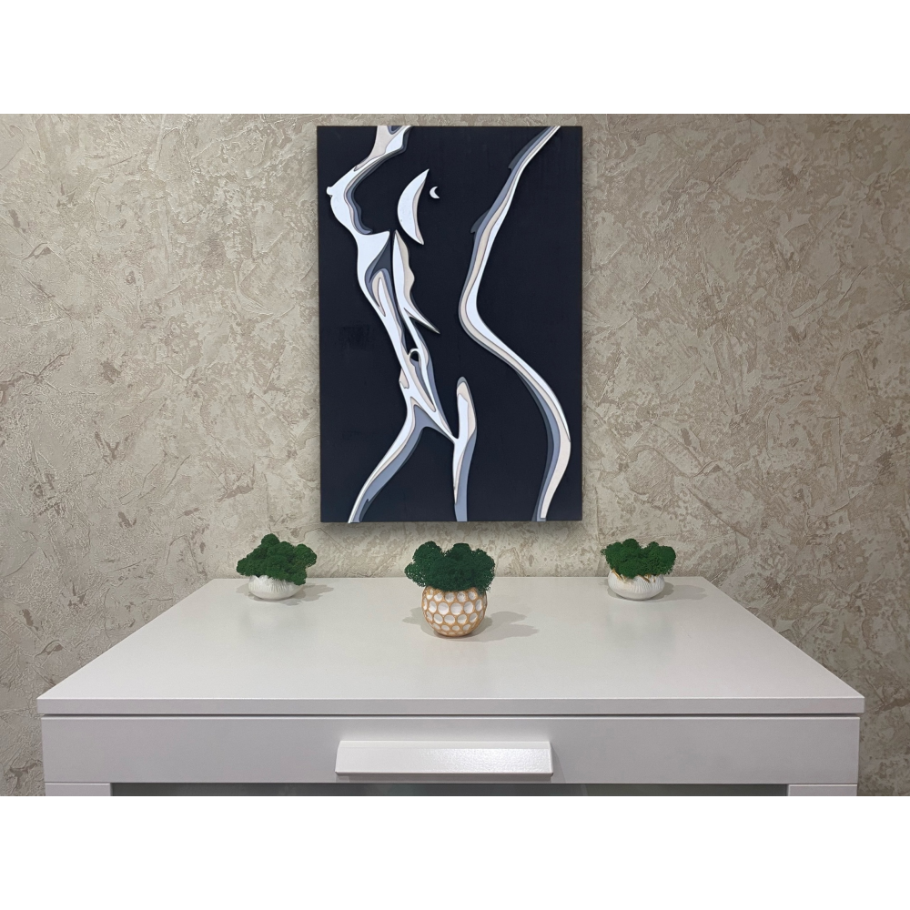 Картина Стройная девушка 5 слоев