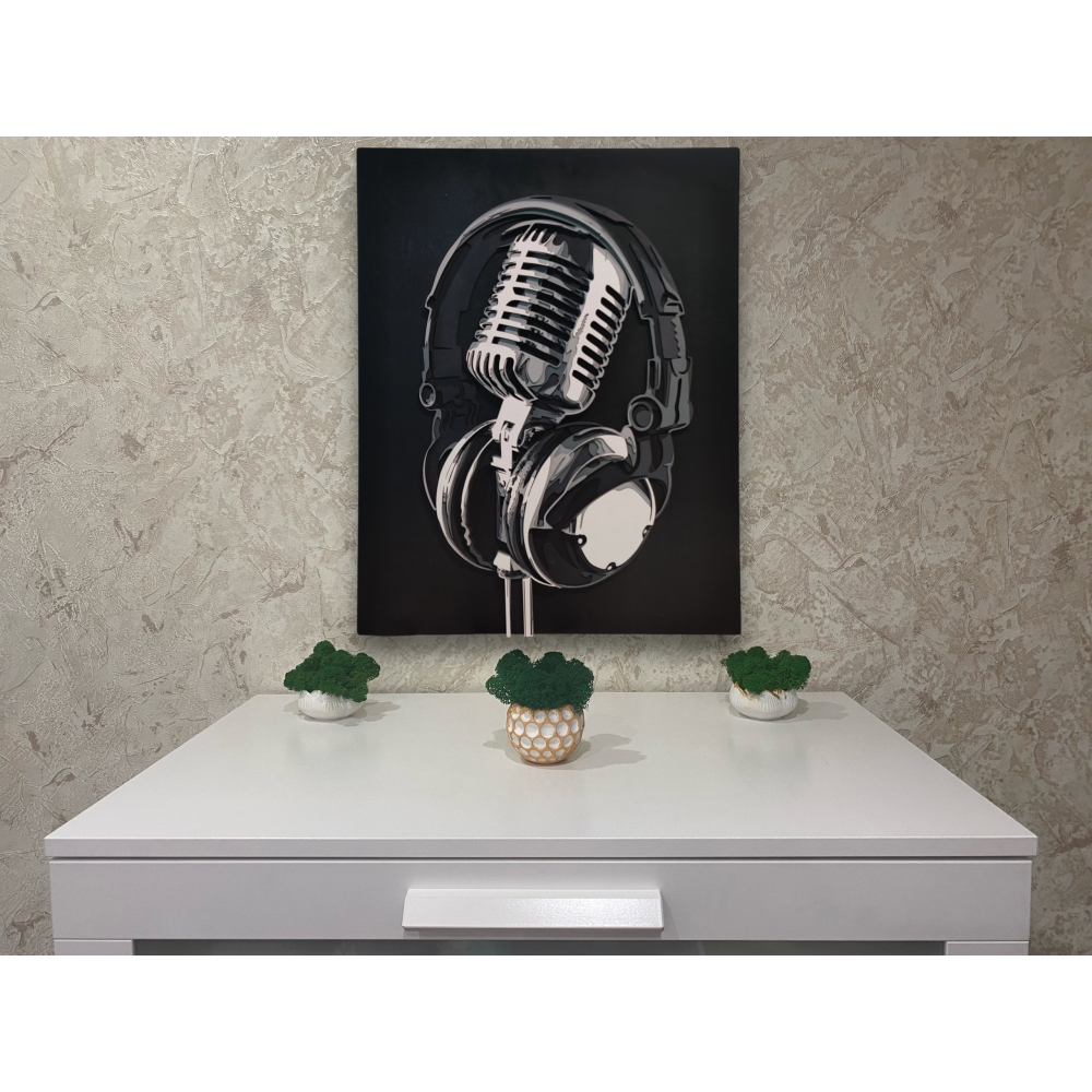 Панно Микрофон 7 слоев