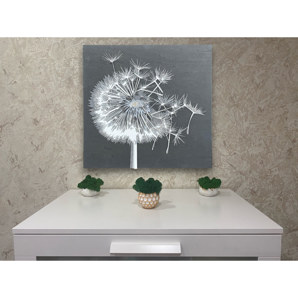 Панно Одуванчик 5 слоев