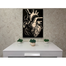 Панно Сердце 5 слоев