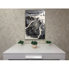 Панно Волк 6 слоев