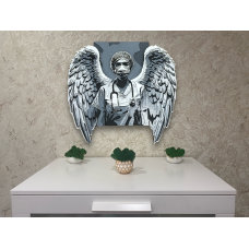 Панно Врач с крыльями 7 слоев