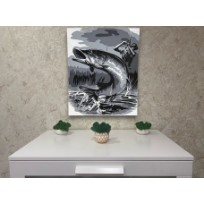 Панно для рыбака 5 слоев