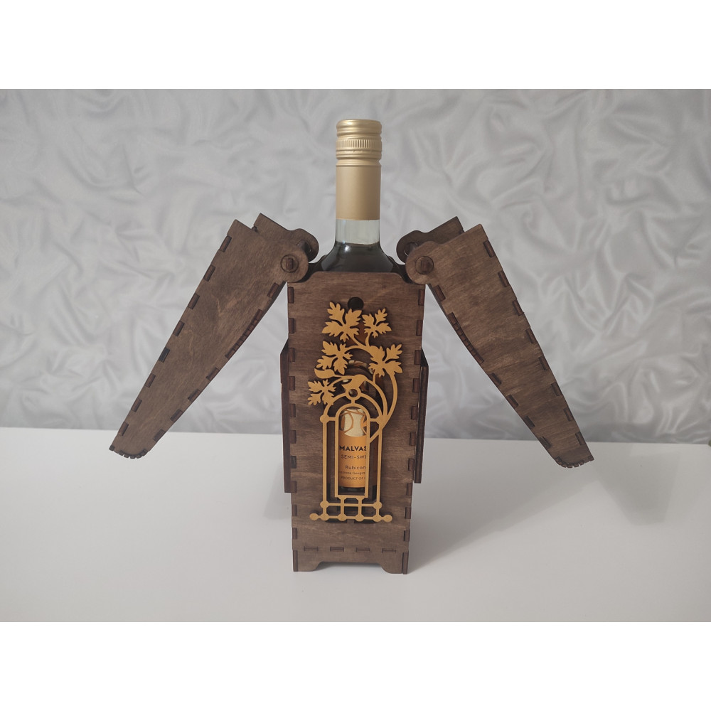 Упаковка для вина с раздвижной крышкой