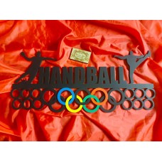 Медальница гандбол с олимпийскими кольцами