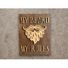 Логотип для барбершопа с бородой